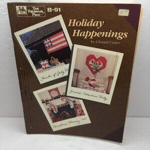 Vintage March 1988 Holiday Happenings B-91 Christal Carter Christmas Craft Book